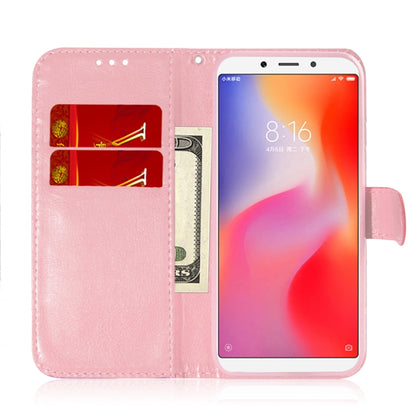 For Xiaomi Redmi 6 / 6A Solid Color Colorful Magnetic Buckle Horizontal Flip PU Leather Case with Holder & Card Slots & Wallet & Lanyard(Pink) - Xiaomi Cases by buy2fix | Online Shopping UK | buy2fix