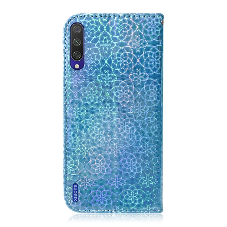For Xiaomi Mi A3 / CC9e Solid Color Colorful Magnetic Buckle Horizontal Flip PU Leather Case with Holder & Card Slots & Wallet & Lanyard(Blue) - Xiaomi Cases by buy2fix | Online Shopping UK | buy2fix