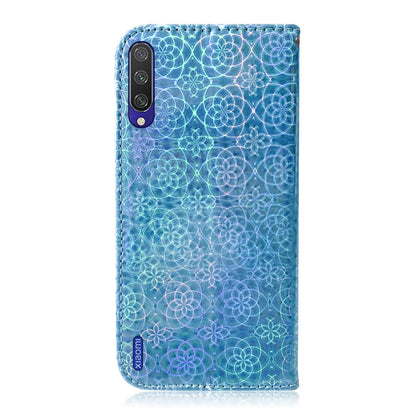 For Xiaomi Mi A3 / CC9e Solid Color Colorful Magnetic Buckle Horizontal Flip PU Leather Case with Holder & Card Slots & Wallet & Lanyard(Blue) - Xiaomi Cases by buy2fix | Online Shopping UK | buy2fix