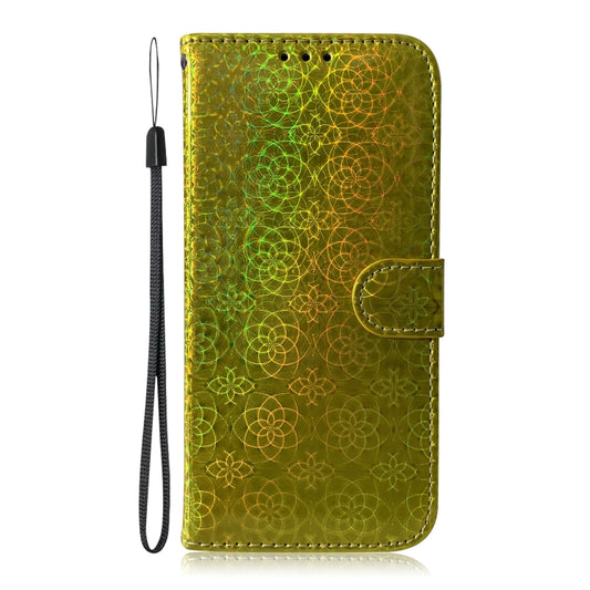 For Xiaomi Mi A3 / CC9e Solid Color Colorful Magnetic Buckle Horizontal Flip PU Leather Case with Holder & Card Slots & Wallet & Lanyard(Gold) - Xiaomi Cases by buy2fix | Online Shopping UK | buy2fix
