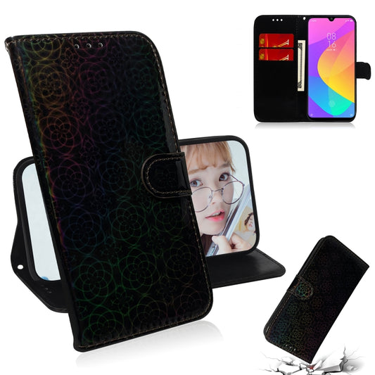 For Xiaomi Mi A3 / CC9e Solid Color Colorful Magnetic Buckle Horizontal Flip PU Leather Case with Holder & Card Slots & Wallet & Lanyard(Black) - Xiaomi Cases by buy2fix | Online Shopping UK | buy2fix