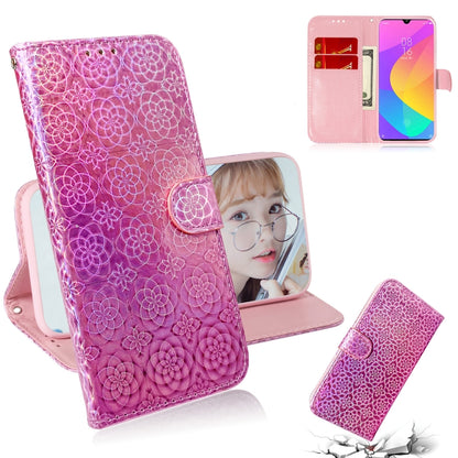 For Xiaomi Mi A3 / CC9e Solid Color Colorful Magnetic Buckle Horizontal Flip PU Leather Case with Holder & Card Slots & Wallet & Lanyard(Pink) - Xiaomi Cases by buy2fix | Online Shopping UK | buy2fix