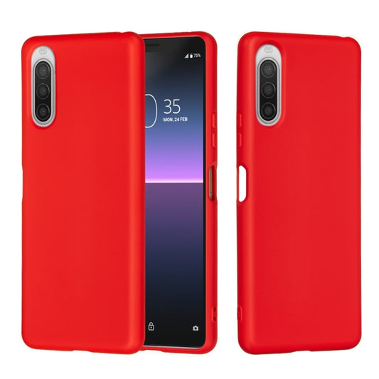 For Sony Xperia 5 II Pure Color Liquid Silicone Shockproof Full Coverage Case(Red) by buy2fix