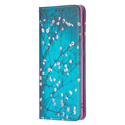 For Samsung Galaxy A51 Colored Drawing Pattern Invisible Magnetic Horizontal Flip PU Leather Case with Holder & Card Slots & Wallet(Plum Blossom) by buy2fix