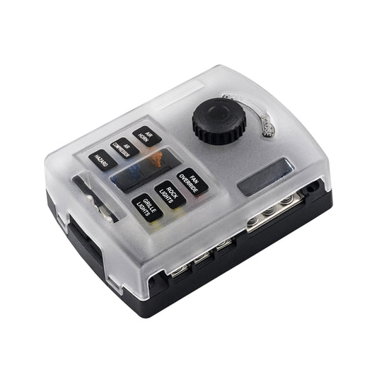 CS-1222A1 High Current Independent Positive and Negative 6-way LED Indicator Plug Fuse Box - Fuse by buy2fix | Online Shopping UK | buy2fix