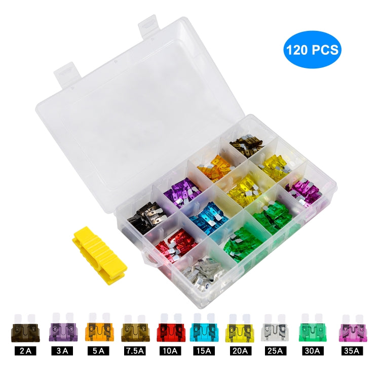 ZH-1094B1 120 PCS 2A-35A Car Fuse Set - Fuse by buy2fix | Online Shopping UK | buy2fix