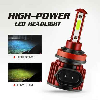 F8 H8 / H9 / H11 2 PCS DC9-36V 22W 2500LM IP68 Car LED Headlight Lamps(6000K White Light) - LED Headlamps by buy2fix | Online Shopping UK | buy2fix