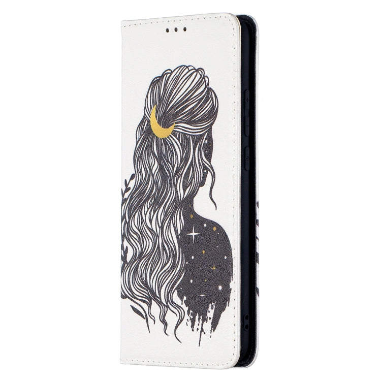 For Xiaomi Redmi 9C Colored Drawing Pattern Invisible Magnetic Horizontal Flip PU Leather Case with Holder & Card Slots & Wallet(Girl) - Xiaomi Cases by buy2fix | Online Shopping UK | buy2fix