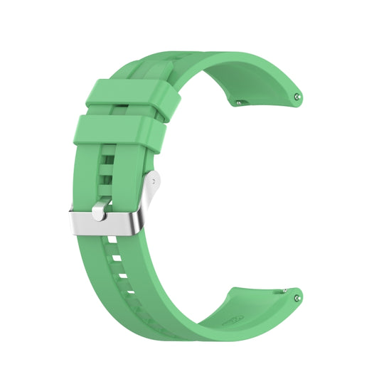 For Xiaomi Watch Color Sport Silicone Watch Band with Silver Steel Buckle(Mint Green) - Watch Bands by buy2fix | Online Shopping UK | buy2fix