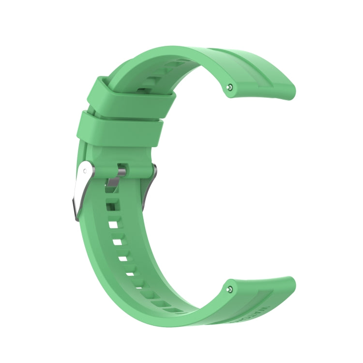 For Xiaomi Watch Color Sport Silicone Watch Band with Silver Steel Buckle(Mint Green) - Watch Bands by buy2fix | Online Shopping UK | buy2fix