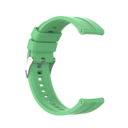 For Xiaomi Watch Color Sport Silicone Watch Band with Silver Steel Buckle(Mint Green) - Watch Bands by buy2fix | Online Shopping UK | buy2fix