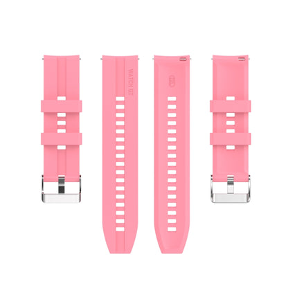 For Xiaomi Watch Color Sport Silicone Watch Band with Silver Steel Buckle(Pink) - Watch Bands by buy2fix | Online Shopping UK | buy2fix