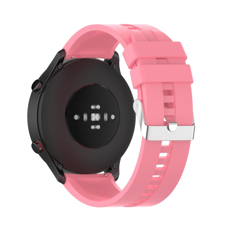 For Xiaomi Watch Color Sport Silicone Watch Band with Silver Steel Buckle(Pink) - Watch Bands by buy2fix | Online Shopping UK | buy2fix
