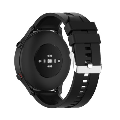 For Xiaomi Watch Color Sport Silicone Watch Band with Silver Steel Buckle(Black) - Watch Bands by buy2fix | Online Shopping UK | buy2fix