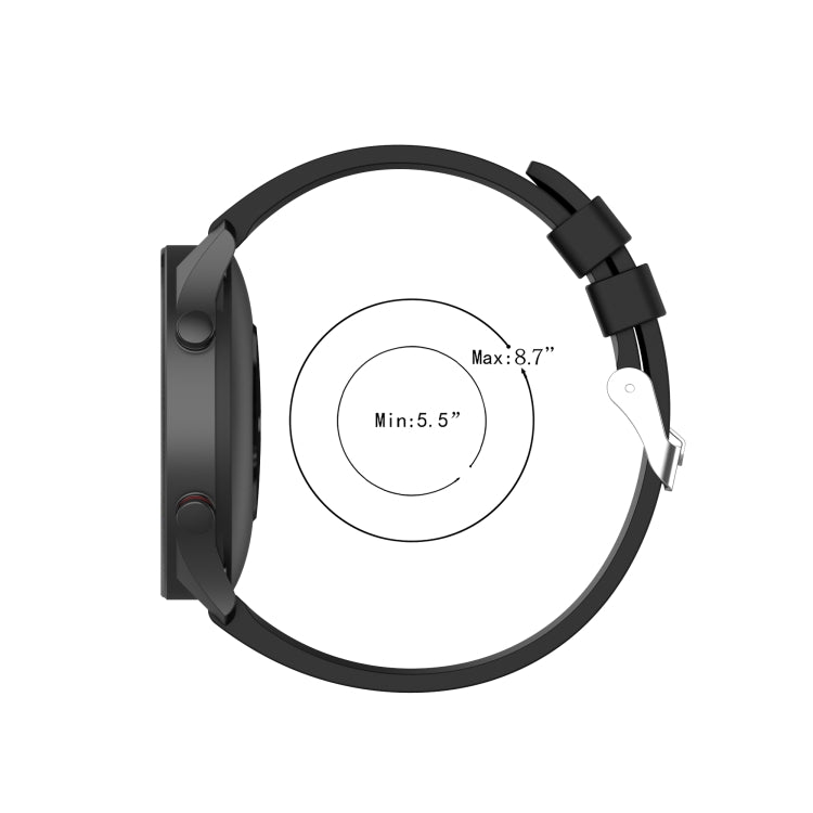 For Xiaomi Watch Color Sport Silicone Watch Band with Silver Steel Buckle(Red) - Watch Bands by buy2fix | Online Shopping UK | buy2fix