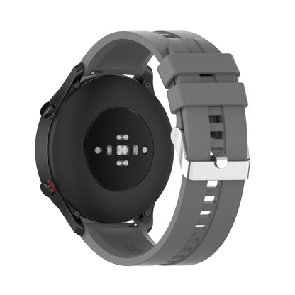 For Xiaomi Watch Color Sport Silicone Watch Band with Silver Steel Buckle(Grey) - Watch Bands by buy2fix | Online Shopping UK | buy2fix