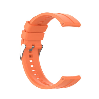 For Xiaomi Watch Color Sport Silicone Watch Band with Silver Steel Buckle(Vibrant Orange) - Watch Bands by buy2fix | Online Shopping UK | buy2fix