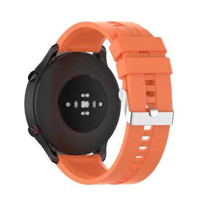 For Xiaomi Watch Color Sport Silicone Watch Band with Silver Steel Buckle(Vibrant Orange) - Watch Bands by buy2fix | Online Shopping UK | buy2fix