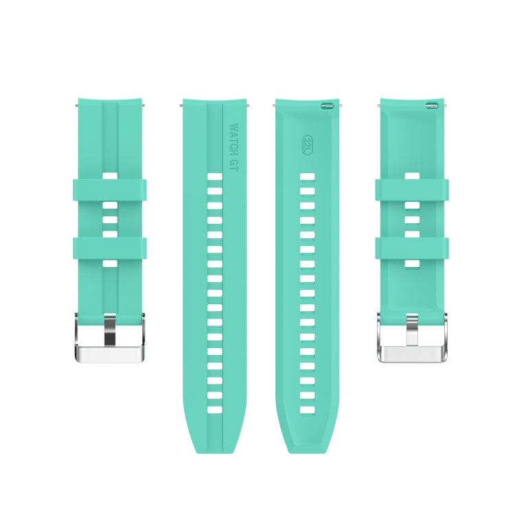 For Xiaomi Watch Color Sport Silicone Watch Band with Silver Steel Buckle(Aurora Blue) - Watch Bands by buy2fix | Online Shopping UK | buy2fix