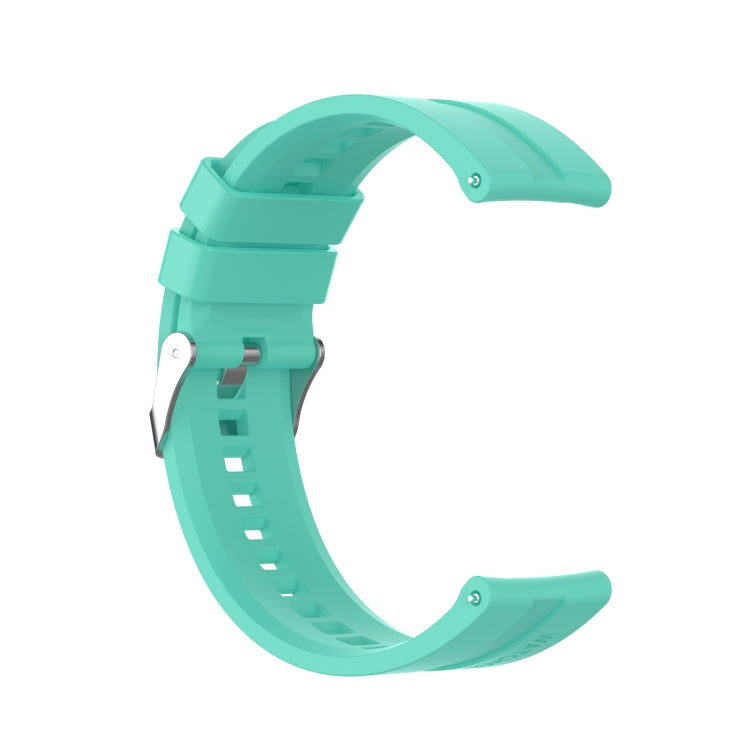 For Xiaomi Watch Color Sport Silicone Watch Band with Silver Steel Buckle(Aurora Blue) - Watch Bands by buy2fix | Online Shopping UK | buy2fix