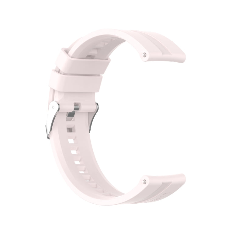 For Xiaomi Watch Color Sport Silicone Watch Band with Silver Steel Buckle(Quicksand Pink) - Watch Bands by buy2fix | Online Shopping UK | buy2fix