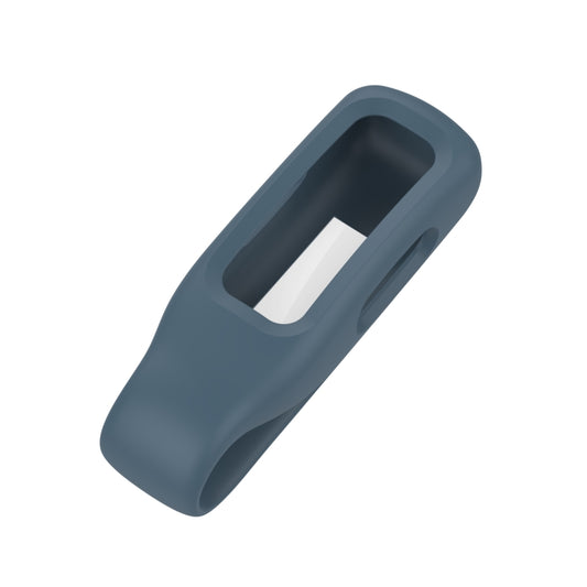 For Fitbit Inspire 2 Steel Sheet Silicone Protective Clip Case Cover(Rock Cyan) - Watch Cases by buy2fix | Online Shopping UK | buy2fix