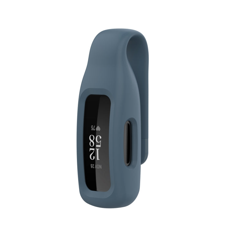 For Fitbit Inspire 2 Steel Sheet Silicone Protective Clip Case Cover(Rock Cyan) - Watch Cases by buy2fix | Online Shopping UK | buy2fix