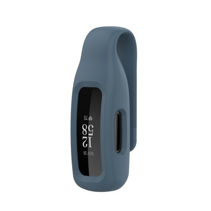 For Fitbit Inspire 2 Steel Sheet Silicone Protective Clip Case Cover(Rock Cyan) - Watch Cases by buy2fix | Online Shopping UK | buy2fix