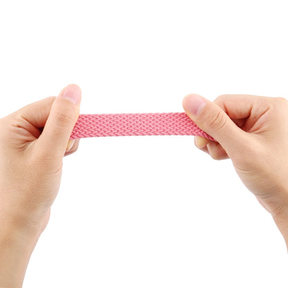 Single-turn Nylon Woven Watch Band For Apple Watch Series 7 41mm / 6 & SE & 5 & 4 40mm / 3 & 2 & 1 38mm, Size:M(Pink) by buy2fix