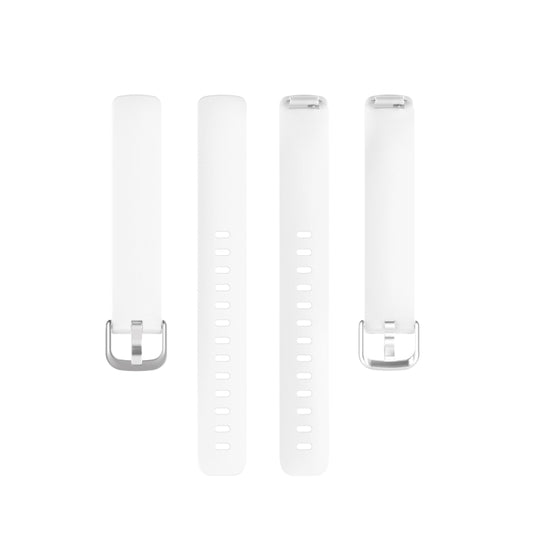 For Fitbit Inspire 2 TPE Watch Band, Size:S(White) - Watch Bands by buy2fix | Online Shopping UK | buy2fix