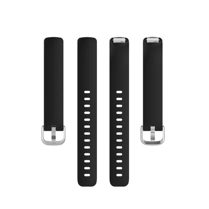 For Fitbit Inspire 2 TPE Watch Band, Size:S(Black) - Watch Bands by buy2fix | Online Shopping UK | buy2fix