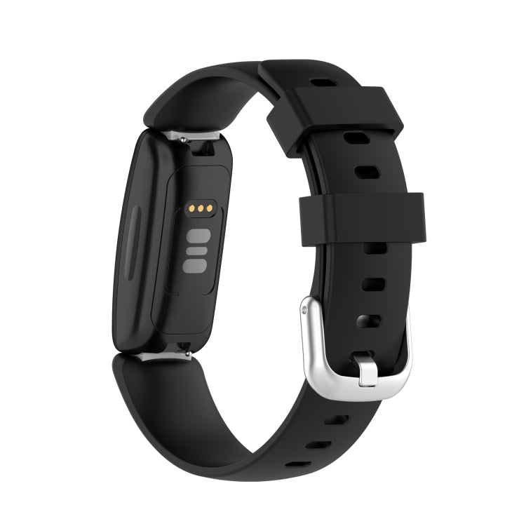 For Fitbit Inspire 2 TPE Watch Band, Size:S(Black) - Watch Bands by buy2fix | Online Shopping UK | buy2fix