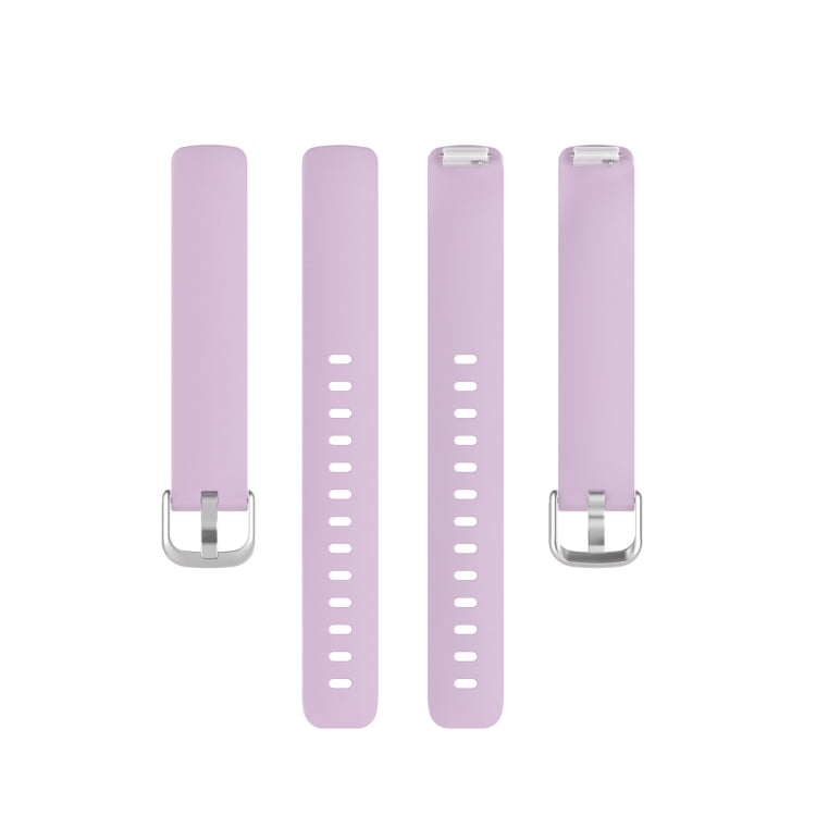 For Fitbit Inspire 2 TPE Watch Band, Size:S(Light Purple) - Watch Bands by buy2fix | Online Shopping UK | buy2fix