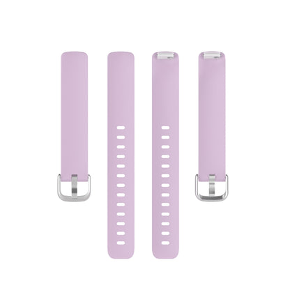 For Fitbit Inspire 2 TPE Watch Band, Size:S(Light Purple) - Watch Bands by buy2fix | Online Shopping UK | buy2fix
