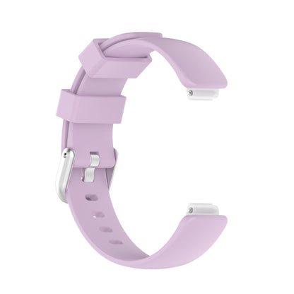 For Fitbit Inspire 2 TPE Watch Band, Size:S(Light Purple) - Watch Bands by buy2fix | Online Shopping UK | buy2fix