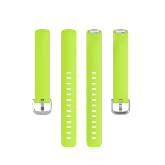 For Fitbit Inspire 2 TPE Watch Band, Size:S(Lime Green) - Watch Bands by buy2fix | Online Shopping UK | buy2fix
