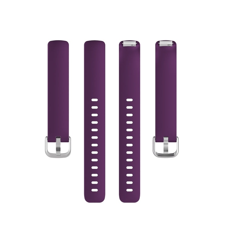 For Fitbit Inspire 2 TPE Watch Band, Size:S(Dark Purple) - Watch Bands by buy2fix | Online Shopping UK | buy2fix