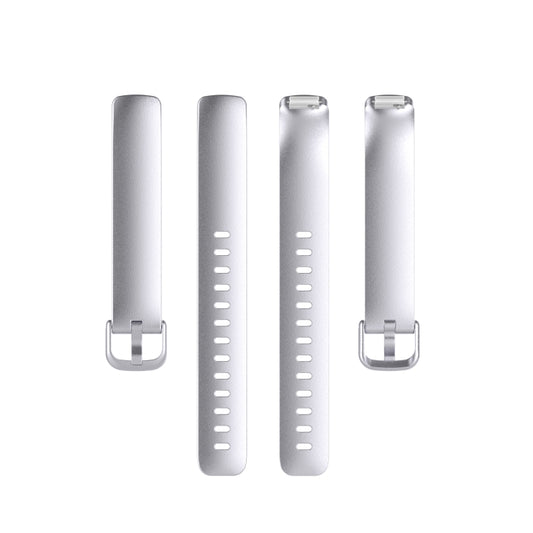 For Fitbit Inspire 2 TPE Watch Band, Size:S(Silver) - Watch Bands by buy2fix | Online Shopping UK | buy2fix