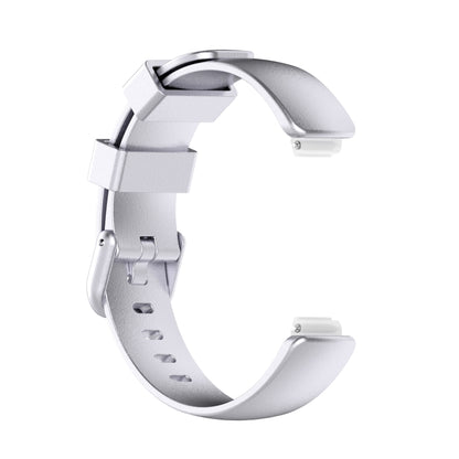 For Fitbit Inspire 2 TPE Watch Band, Size:S(Silver) - Watch Bands by buy2fix | Online Shopping UK | buy2fix