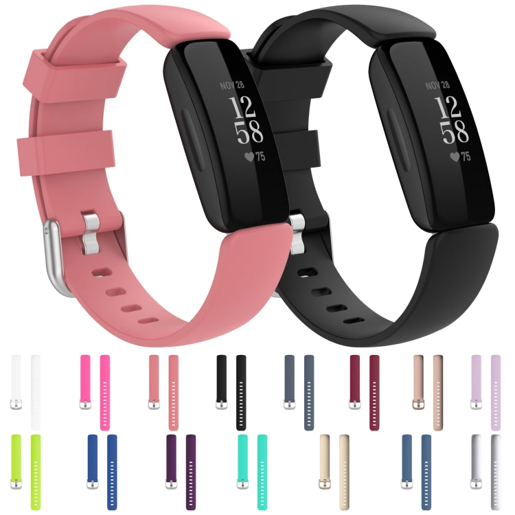 For Fitbit Inspire 2 TPE Watch Band, Size:S(Black) - Watch Bands by buy2fix | Online Shopping UK | buy2fix