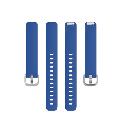 For Fitbit Inspire 2 TPE Watch Band, Size:L(Dark Blue) - Watch Bands by buy2fix | Online Shopping UK | buy2fix