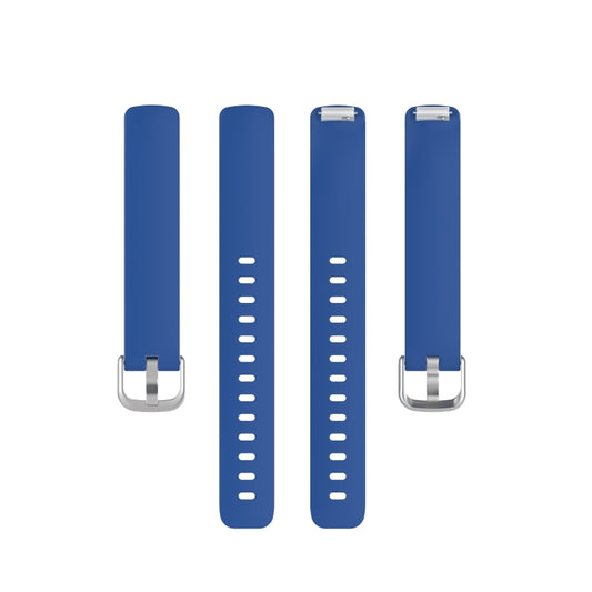 For Fitbit Inspire 2 TPE Watch Band, Size:L(Dark Blue) - Watch Bands by buy2fix | Online Shopping UK | buy2fix