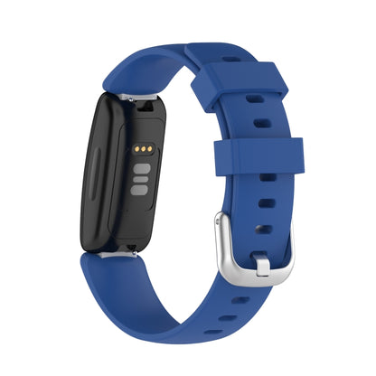 For Fitbit Inspire 2 TPE Watch Band, Size:L(Dark Blue) - Watch Bands by buy2fix | Online Shopping UK | buy2fix