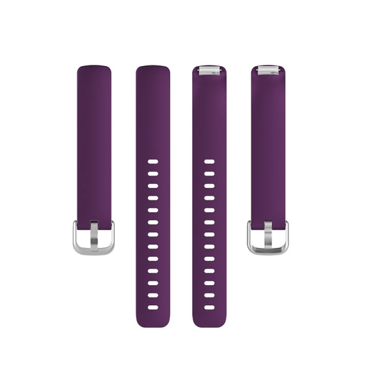 For Fitbit Inspire 2 TPE Watch Band, Size:L(Dark Purple) - Watch Bands by buy2fix | Online Shopping UK | buy2fix
