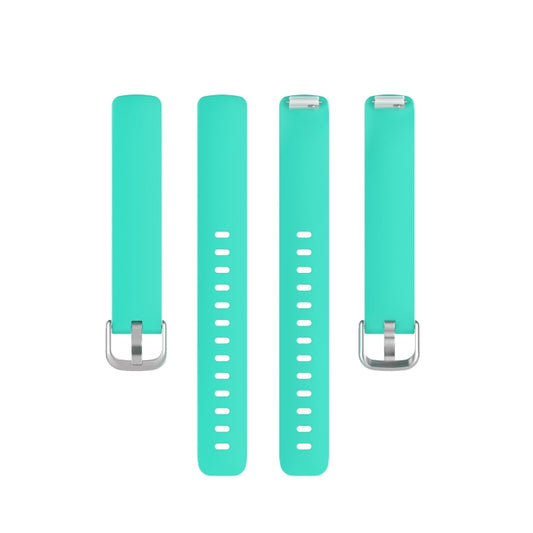 For Fitbit Inspire 2 TPE Watch Band, Size:L(Mint Green) - Watch Bands by buy2fix | Online Shopping UK | buy2fix