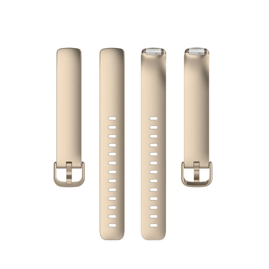 For Fitbit Inspire 2 TPE Watch Band, Size:L(Champagne Gold) - Watch Bands by buy2fix | Online Shopping UK | buy2fix