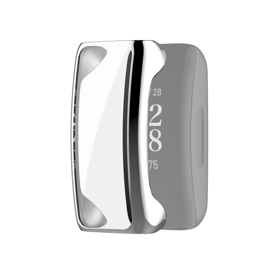 For Fitbit Inspire 2 Full Coverage PC Protective Case Cover(Silver) - Watch Cases by buy2fix | Online Shopping UK | buy2fix