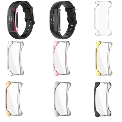 For Fitbit Inspire 2 Full Coverage PC Protective Case Cover(Silver) - Watch Cases by buy2fix | Online Shopping UK | buy2fix