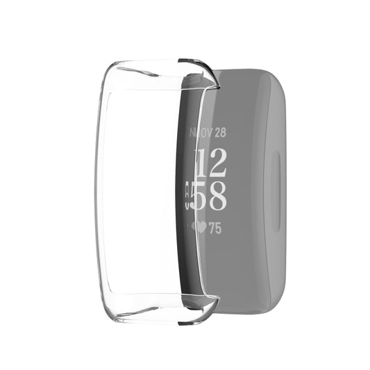 For Fitbit Inspire 2 Full Coverage TPU Protective Case Cover(Transparent) - Watch Cases by buy2fix | Online Shopping UK | buy2fix