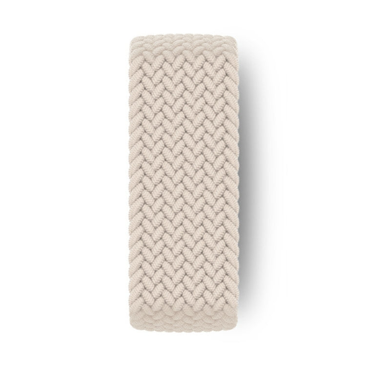 Nylon Single-turn Braided Watch Band For Apple Watch Ultra 49mm&Watch Ultra 2 49mm / Series 9&8&7 45mm / SE 3&SE 2&6&SE&5&4 44mm / 3&2&1 42mm, Length:M 155mm (Starlight) by buy2fix